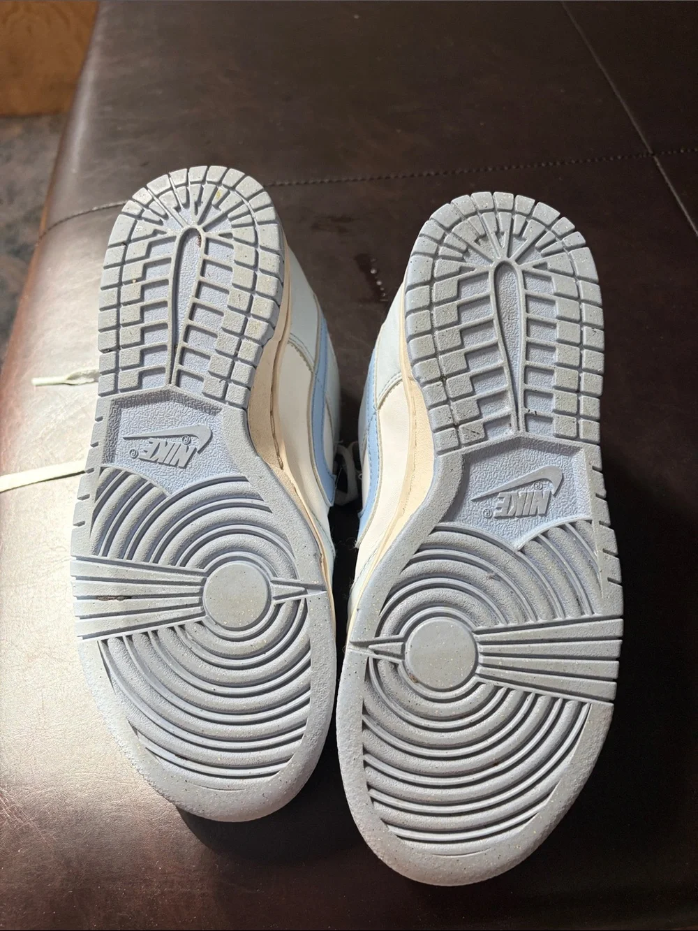 Nike kids Dunks Light Blue and White Low-Top Sneakers